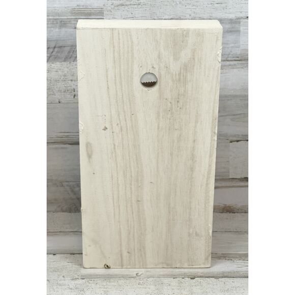 Nativity Manger Textured Wooden Block 11.75" Handmade Glitter - Picture 2 of 4